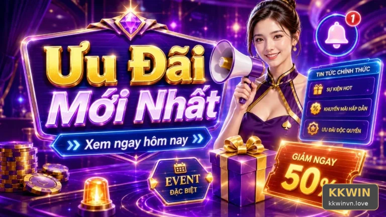 Góc KHUYẾN MÃI KKWIN: góc tiếp cận thân thiện, kiểm tra trò chơi hợp lệ và các trường hợp bị loại trừ và đọc chi tiết giao diện